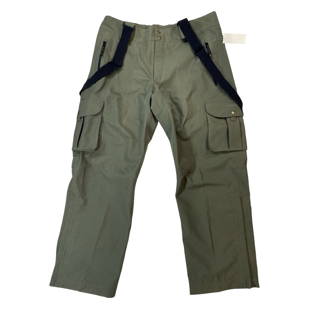 Filson Wingshooting Pants Otter Green Cargo Suspenders 10112 XL New Bird Hunting